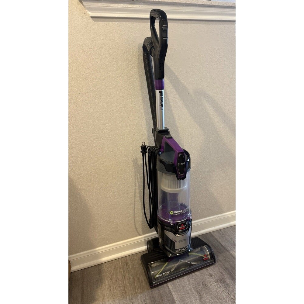 BISSELL 2920F PowerLifter Swivel Lift-Off Pet Upright Vacuum Cleaner, Mauve